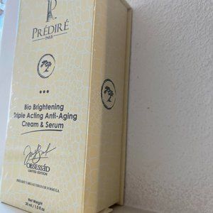 Predire Paris Bio Brightening Triple Acting Anti-Aging Cream & Serum NIB Sealed